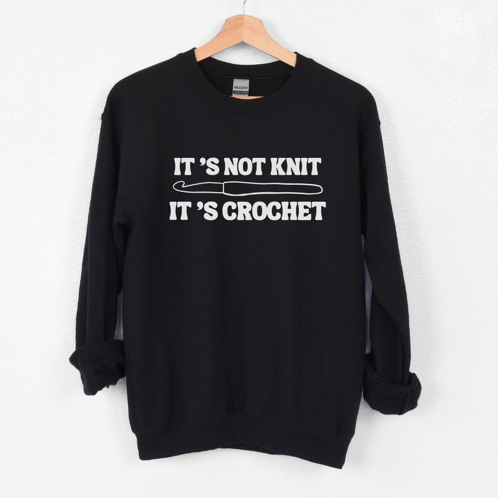 It's not knit, Its Crochet Crewneck Sweatshirt