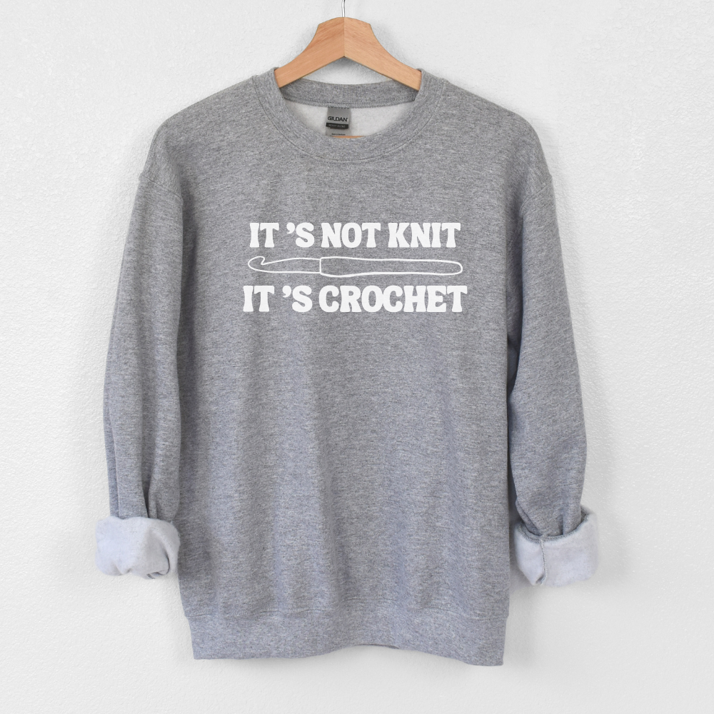 It's not knit, Its Crochet Crewneck Sweatshirt