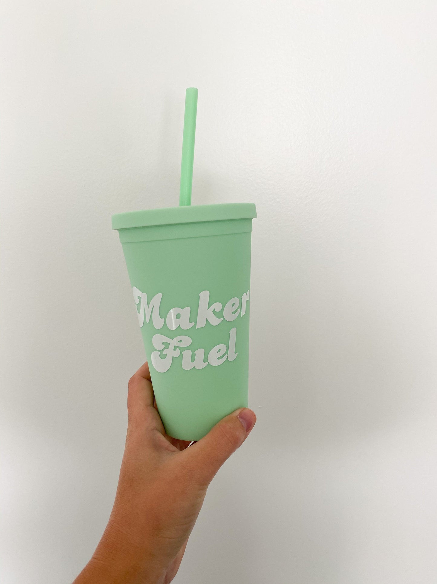 GREEN Part Time Hooker OR Maker Fuel 16oz reusable tumbler cup