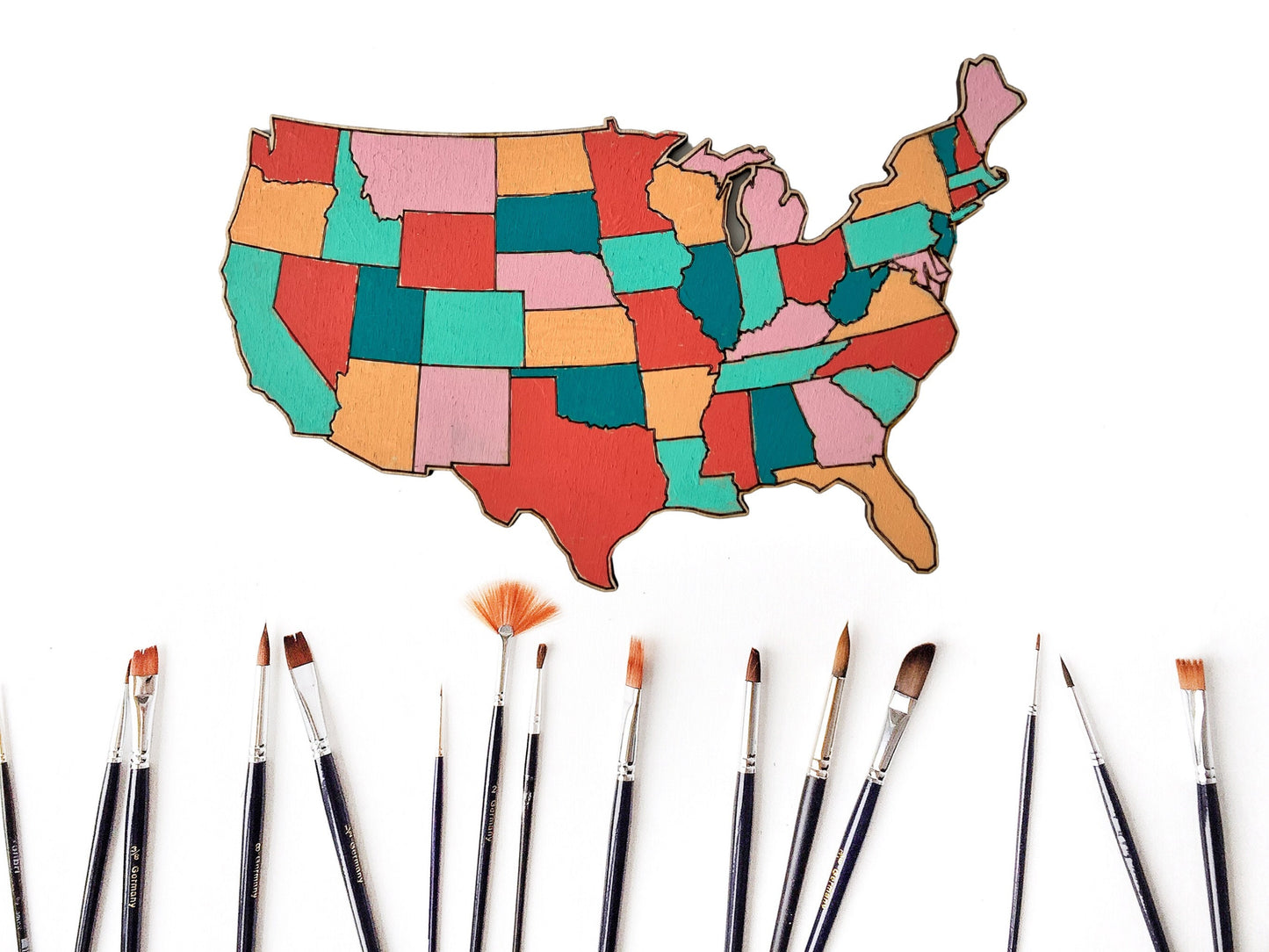 Wood US paintable sales map